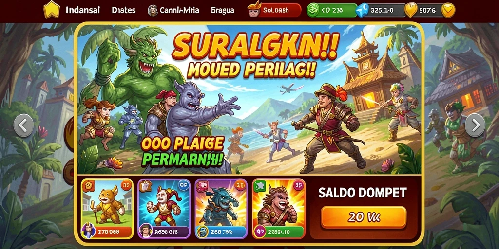 rajacuan - Fitur pemilihan mode permainan yang beragam.